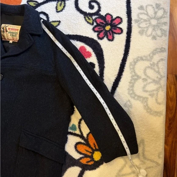 🖤 Rare Vintage McGregor Donkey Coat - Charcoal Wool w/ Red Lining (Size 40) - Picture 8 of 12